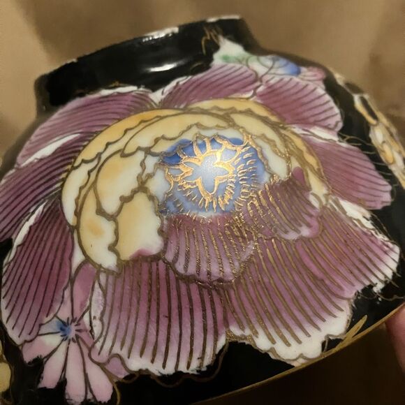 Vintage Da Qing Qianlong Nhi Chinese Polychrome Fruit bowl Hand painted - Picture 15 of 16